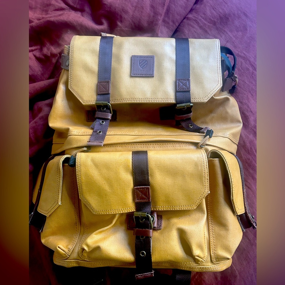 The Langly Alpha Pro Yellow Waterproof Rucksack